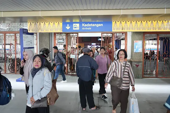 PT KAI  Divre I SU selama periode tahun 2024 mencatat telah melayani sebanyak 2.433.647 penumpang ke berbagai tujuan.(Dok:KAI Divre I SU)