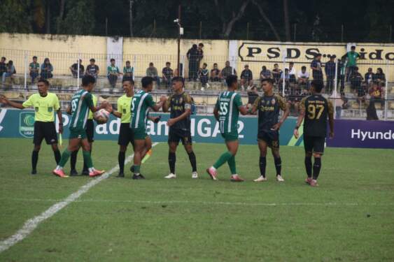 Foto: PSMS Medan kalahkan Sriwijaya FC 1-0.