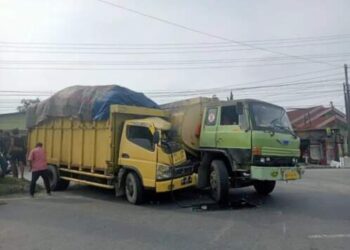 Truk Hantam Fuso di Tanjung Morawa, Begini Kondisinya