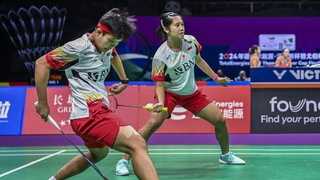 Foto: Lanny Tria/Siti Fadia gagal ke semifinal Malaysia Open 2025.