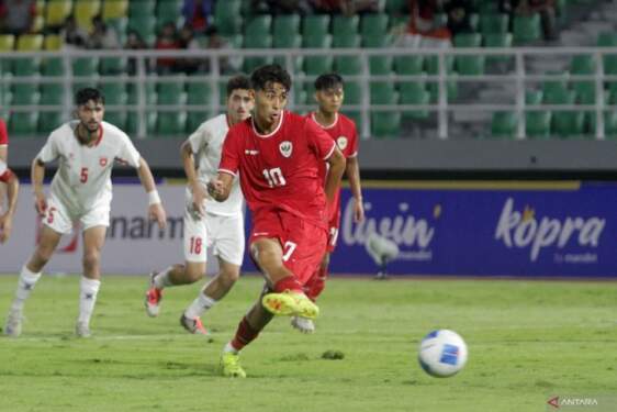 Foto: Timnas Yordania U-20 berhasil kalahkan Indonesia 1-0.