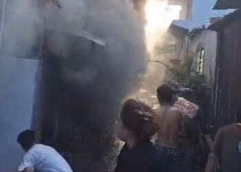 Kompor Meledak, 3 Rumah di Petisah Hangus Terbakar