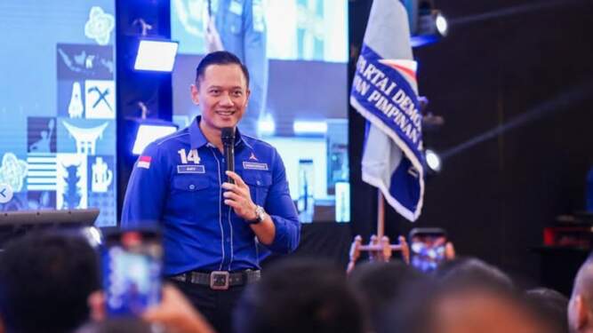 Foto: AHY kembali terpilih jadi Ketua Umum Partai Demokrat.