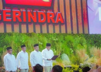 Bobby Nasution Didaulat Bacakan Jati Diri Kader di HUT Partai Gerindra