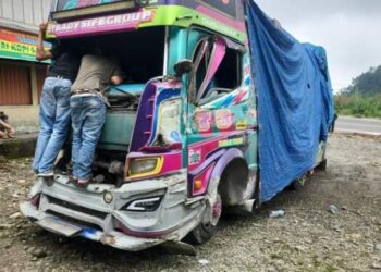 3 Kendaraan Terlibat Kecelakaan Beruntun di Bandar Baru