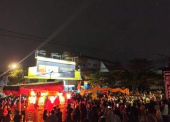 Ribuan Masyarakat Padati Malam Cap Go Meh 2025 di Siantar