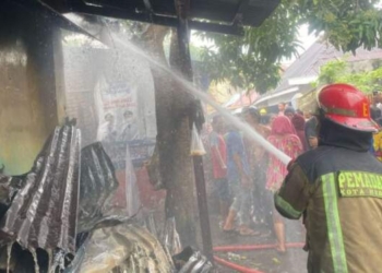 6 Rumah di Medan Perjuangan Hangus terbakar