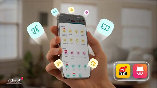 Indosat Ooredoo Hutchison menghadirkan Digital Hub, fitur terbaru yang kini tersedia di aplikasi myIM3 dan bima+.(Dok:Indosat)