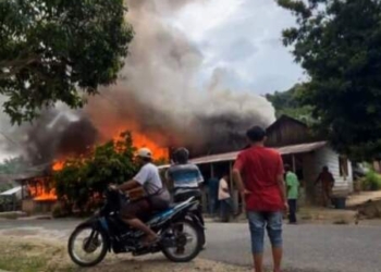 Lima Rumah di Tapsel Terbakar, Diduga Karena Ini