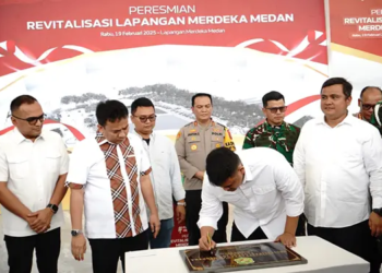 Foto: Sehari Sebelum Dilantik Jadi Gubsu, Bobby Resmikan Hasil Revitalisasi Lapangan Merdeka 7