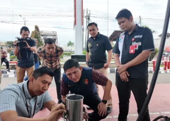 Foto: Jelang Ramadan, Polda Sumut dan Pertamina Patra Niaga Monitoring Stok BBM SPBU 6