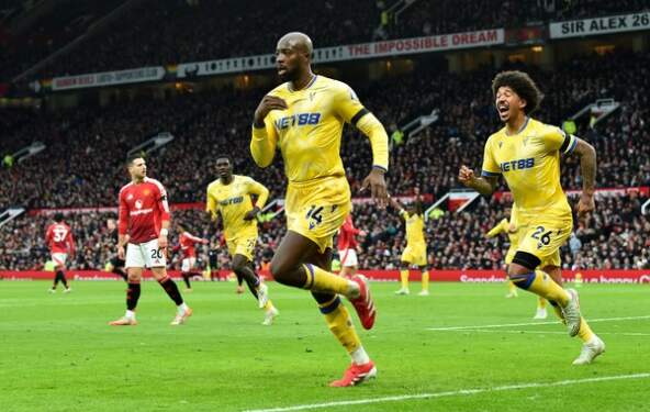 Foto: Manchester United dipermalukan Crystal Palace di Old Trafford.
