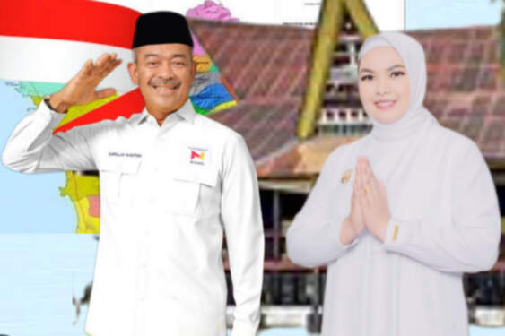 Pasangan Calon Bupati dan Wakil Bupati Madina, H Saipullah Nasution - Atika Azmi Utammi Nasution. 
