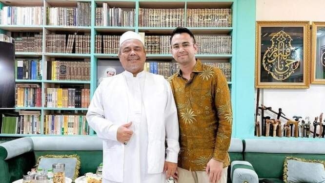 Raffi Ahmad temui Habib Rizieq Shihab.