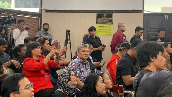Foto: Sidang praperadilan Hasto di PN Jaksel.