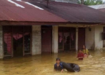 Sungai Meluap, 20 Desa di Aceh Barat Tergenang Banjir