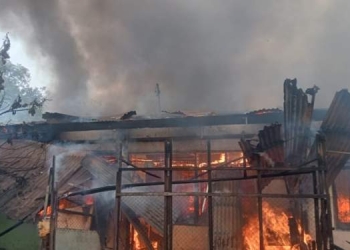 11 Rumah di Menteng Medan Hangus Terbakar