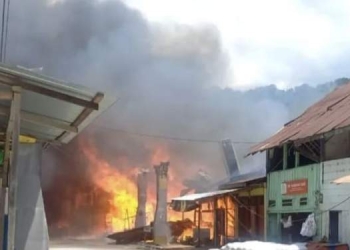 Kebakaran Hebat, 28 Rumah di Muara Tapanuli Utara Hangus