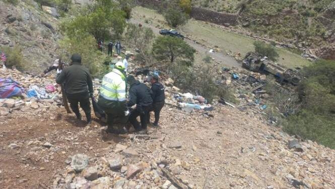 Kecelakaan bus di Bolivia. 