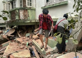 Gempa Dahsyat di Myanmar, 144 Orang Tewas-732 Terluka