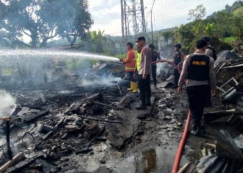 2 Rumah di Ajibata Toba Ludes Terbakar