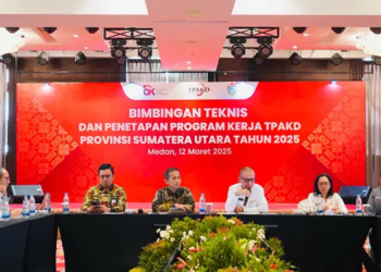 Foto: Bimtek Bersama OJK Sumut, Sekdaprov Tetapkan Program Kerja TPAKD Sumut 4
