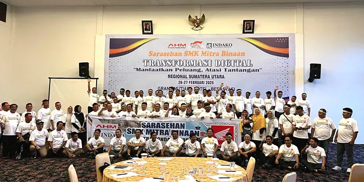 Kegiatan sarasehan SMK Mitra Binaan PT Astra Honda Motor (AHM) se- Provinsi Sumatera Utara “  pada 26 -27 Februari 2025.(Istimewa)