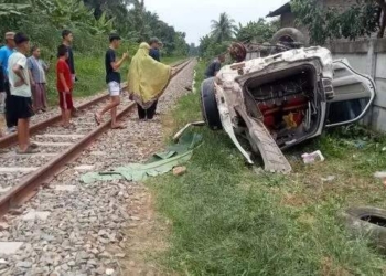 4 Sekeluarga Tewas Tertabrak Kereta Api di Asahan