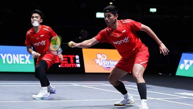 Leo Rolly Carnando/Bagas Maulana jadi runner up All England 2025. 