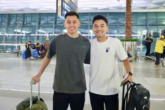 Pebulutangkis Indonesia bertolak ke All England 2025.