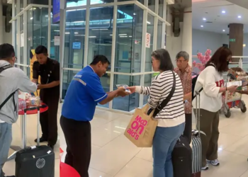 PT Railink memberlakukan aturan khusus bagi pengguna KA Bandara yang sedang dalam perjalanan saat memasuki waktu berbuka puasa selama bulan Ramadan tahun ini.(KAI Bandara)