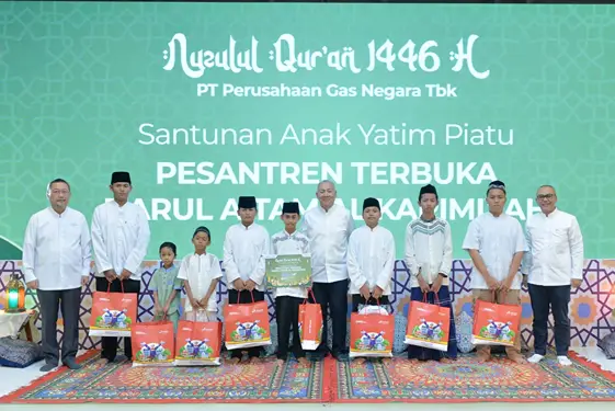 Foto: PT Perusahaan Negara (PGN) menyalurkan santunan kepada 10.541 anak yatim yang tersebar di berbagai wilayah Indonesia.(Dok:PGN)