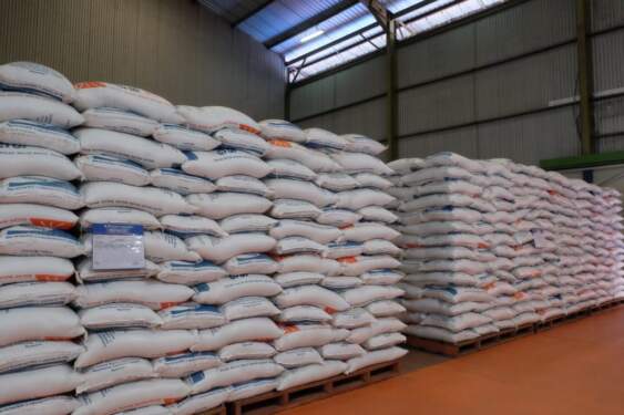 Foto: Stok beras.