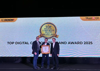 PT Railink kembali mendapatkan penghargaan 7th Top Digital Corporate Brand Award 2025 untuk kategori Subsidiary BUMN yang diterima tahun ini.(DOK:KAI Bandara)