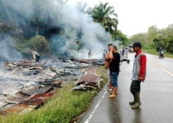 4 Rumah di Paluta Ludes Dilahap Api