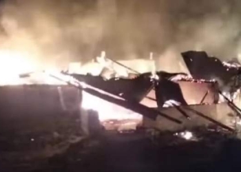 2 Rumah Terbakar di Aek Kuo Labura