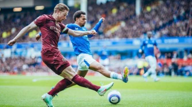Foto: Manchester City curi poin penuh dari markas Everton.