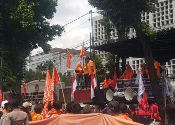 Hari Buruh, Partai Buruh Gelar Aksi di Kantor Gubernur-DPRD Sumut