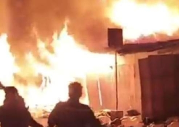 Pasar di Tanjungbalai Terbakar, Ratusan Kios Hangus