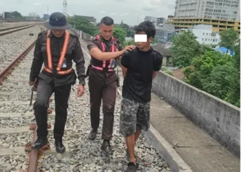 Foto: KAI Divre I Sumut Tangkap Pelaku Pencurian Kabel Sinyal dan Telekomunikasi 3