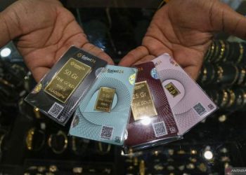 Harga Emas di Pegadaian Turun