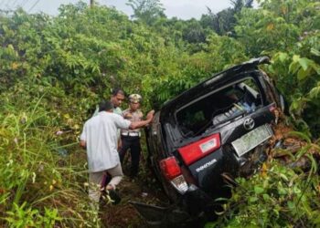 Kajari Aceh Jaya Kecelakaan di Sampoiniet