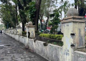 Waduh! Pagar Taman Makam Pahlawan Medan Berhilangan
