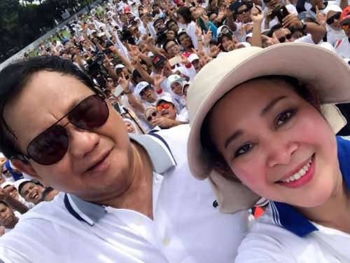 Foto: Titiek Soeharto dan Prabowo Subianto.