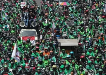 Foto: Demo Besar Ojol Berlangsung Hari Ini 3