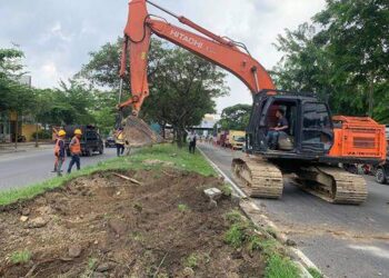 Foto: Hasil Atensi DPRD Medan, BBJN Bongkar Median di Dua Ruas Jalan 2