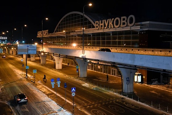 Foto: Bandara Vnukovo Moskow. (Foto: Natalia Kolesnikova/AFP)