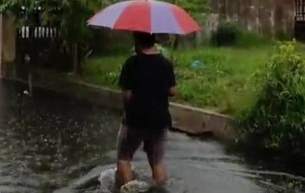 Terdampak banjir di Jalan Sehat, Gang Sehat, Kecamatan Medan Sunggal.(foto detik/ist)
