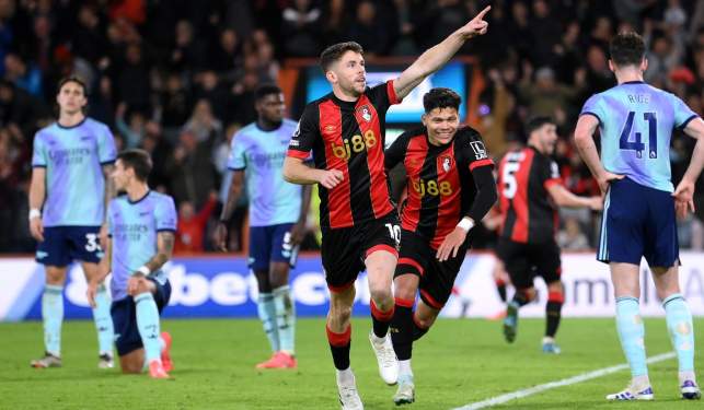 Foto: Arsenal tumbang di tangan Bournemouth.