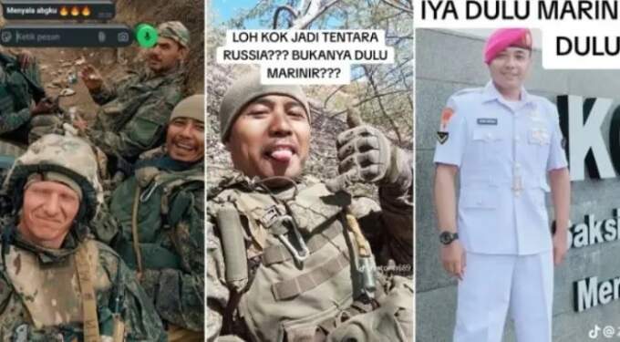 Foto: Eks Marinir TNI AL yang viral.
